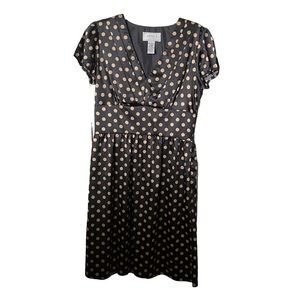 Eliza J New York polka dot cap sleeves, a v neckline. Size 10. *Few flaws